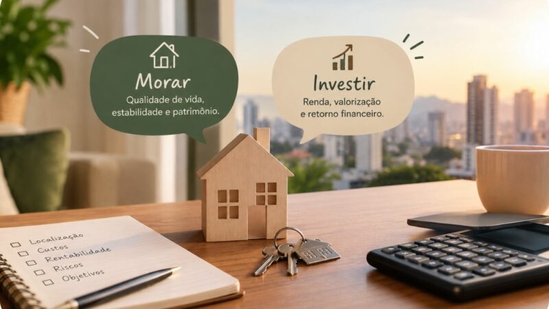 Morar x investir: como tomar uma decisão imobiliária inteligente em 2026