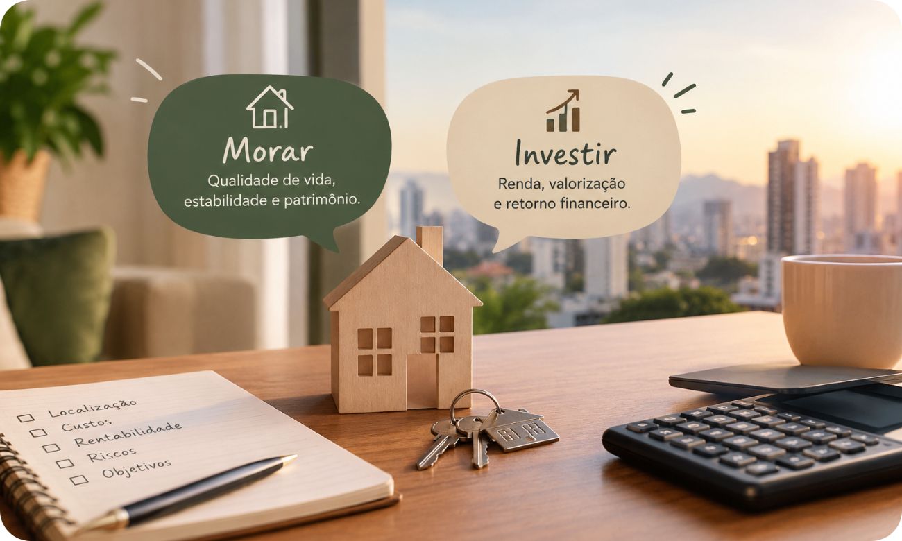 Morar x investir: como tomar uma decisão imobiliária inteligente em 2026